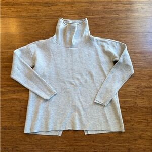 Vineyard Vines Merino Cotton Heather Grey Funnel Neck Women’s Small Sweater